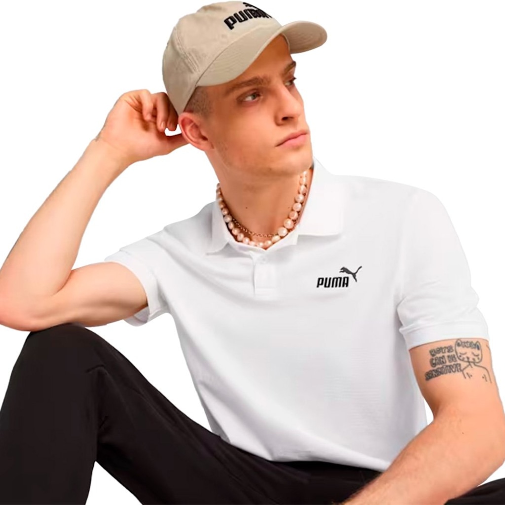 Imagem 3 do produto Camisa Polo Puma No.1 Logo Pique Masculina