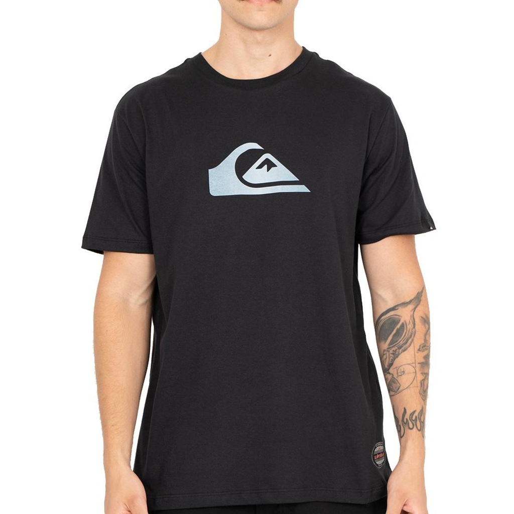 Camiseta Quiksilver Gradient Logo Wordblock Masculina