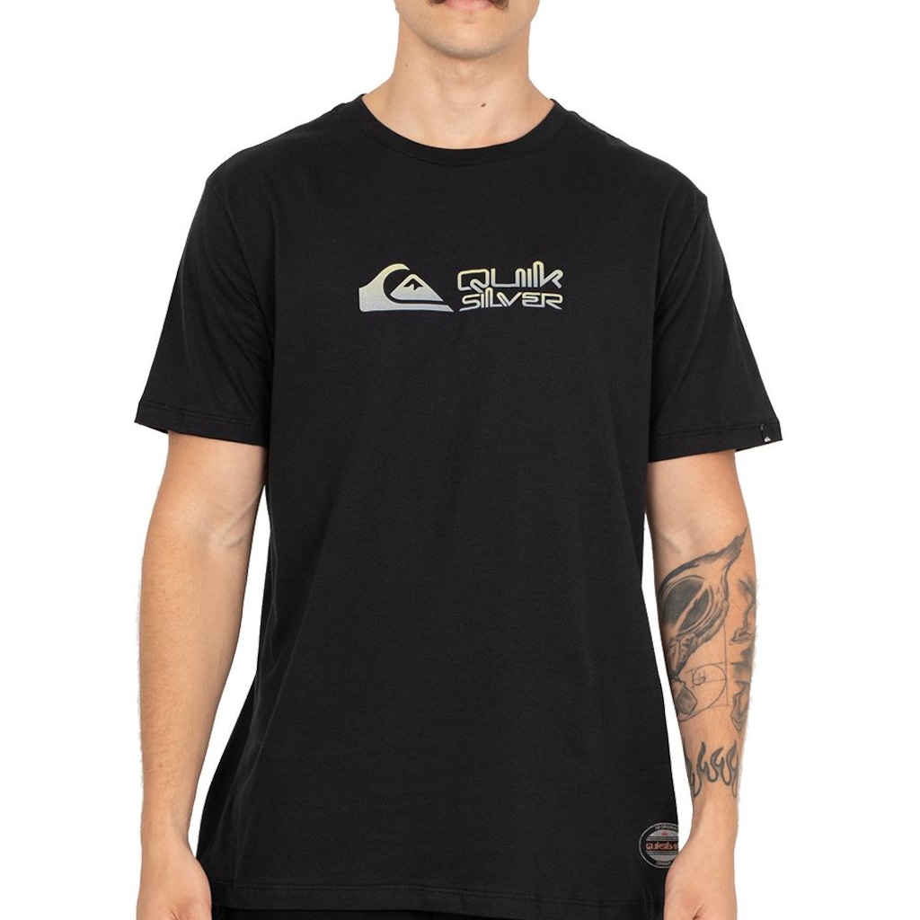 Camiseta Quiksilver Gradient Broken Type Masculina
