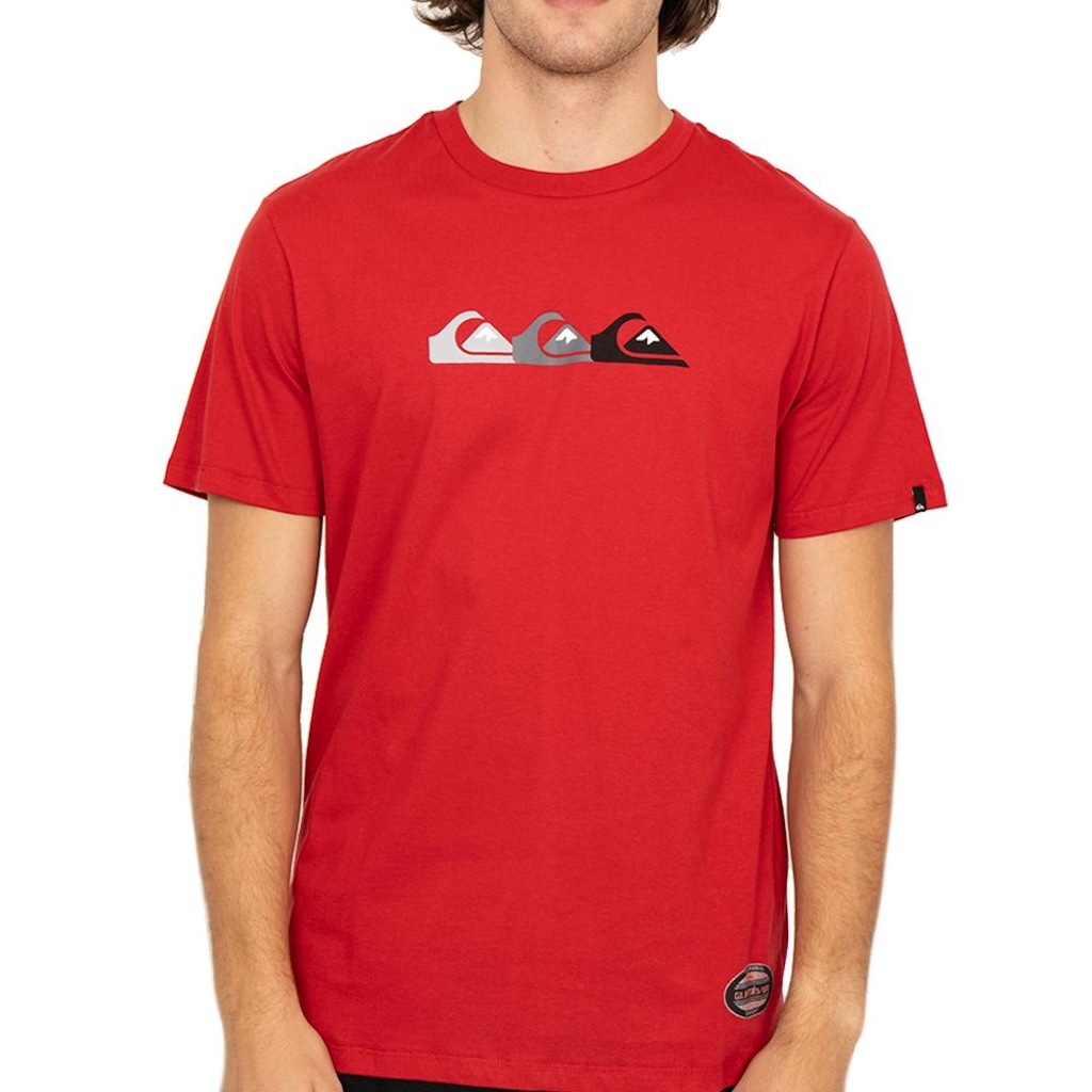 Camiseta Quiksilver Emb Three Logo Masculina