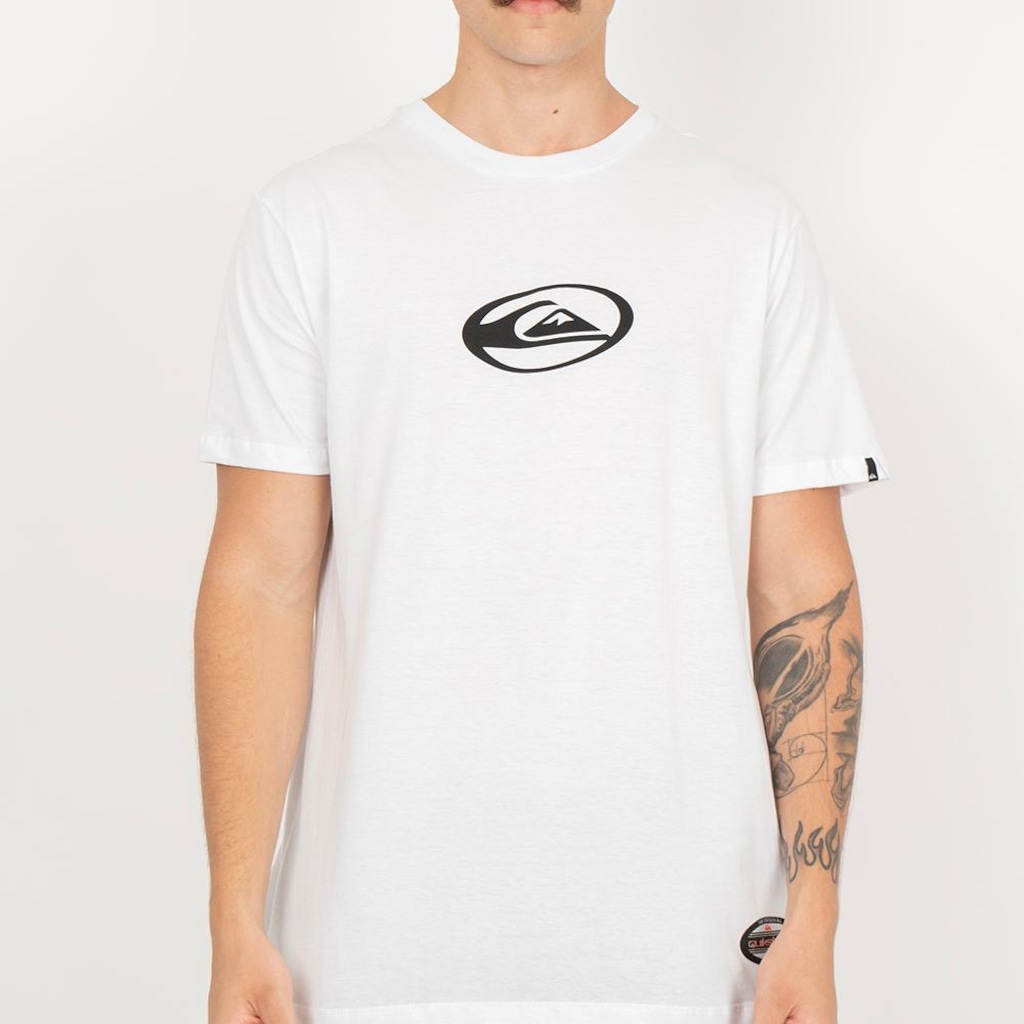 Camiseta Quiksilver Domed Logo Checker Masculina