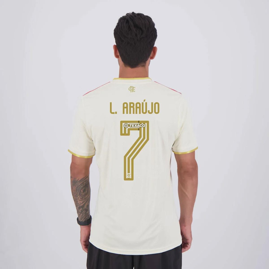 Camisa Flamengo III 2025 7 L. Araújo adidas Masculina
