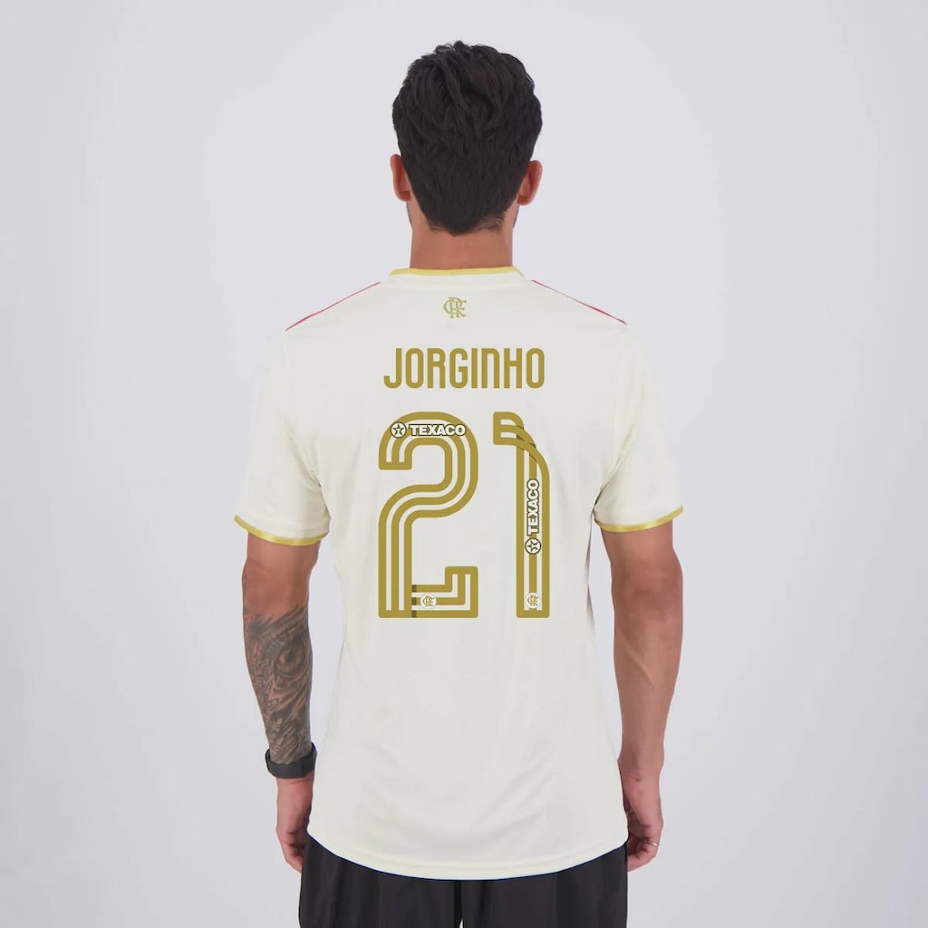 Camisa do Flamengo III 2025 21 Jorginho adidas Masculina