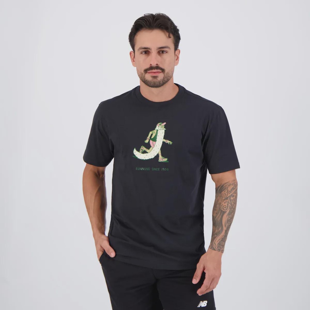 Camisa New Balance Bearded Runner Masculina