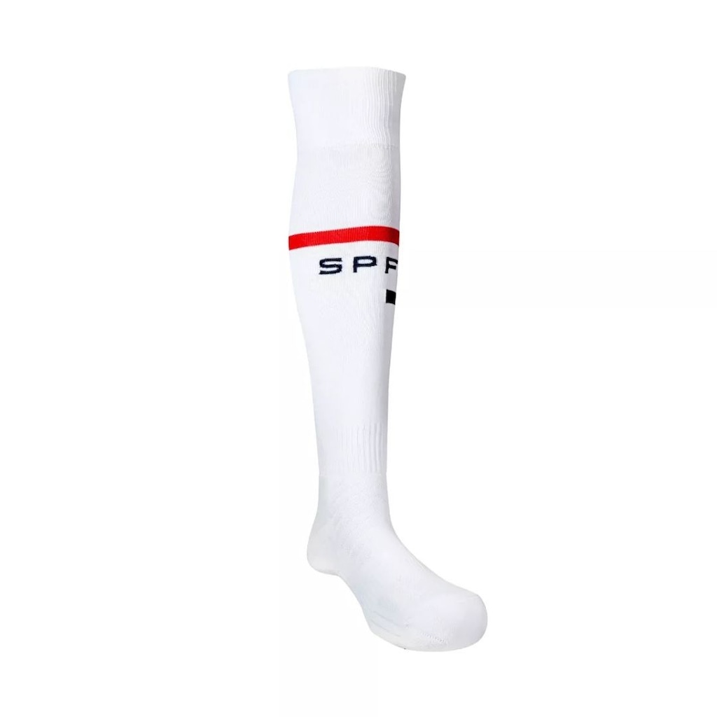 Meião Futebol Cano Longo São Paulo New Balance Home 2024 Adulto