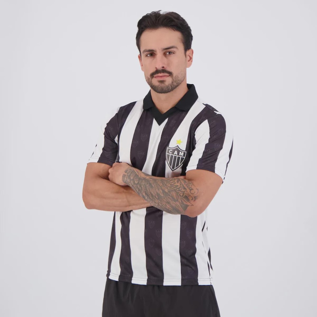 Imagem 3 do produto Camisa Atlético Mineiro Retrô 1991 N°13 Masculina