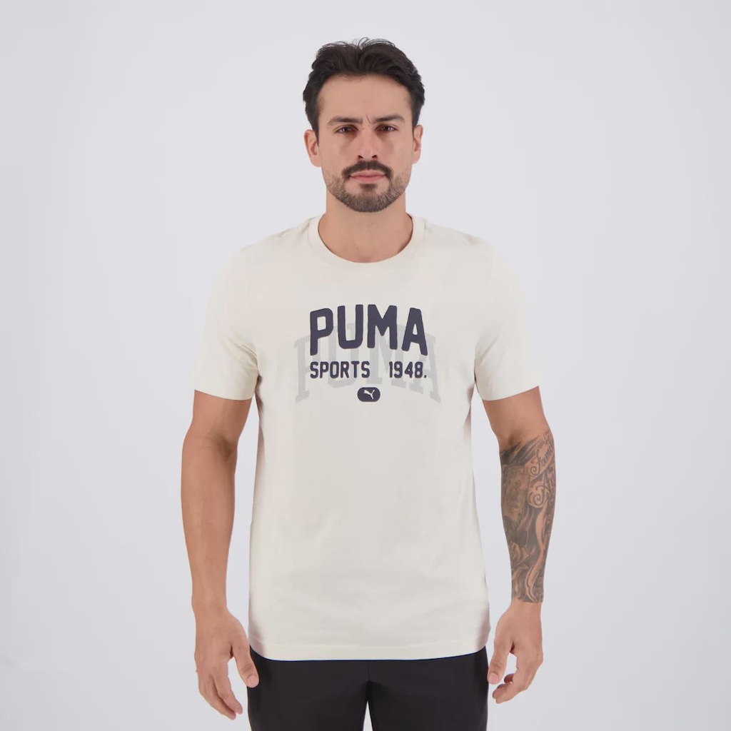 Camiseta Puma Graphics Varsity Masculina