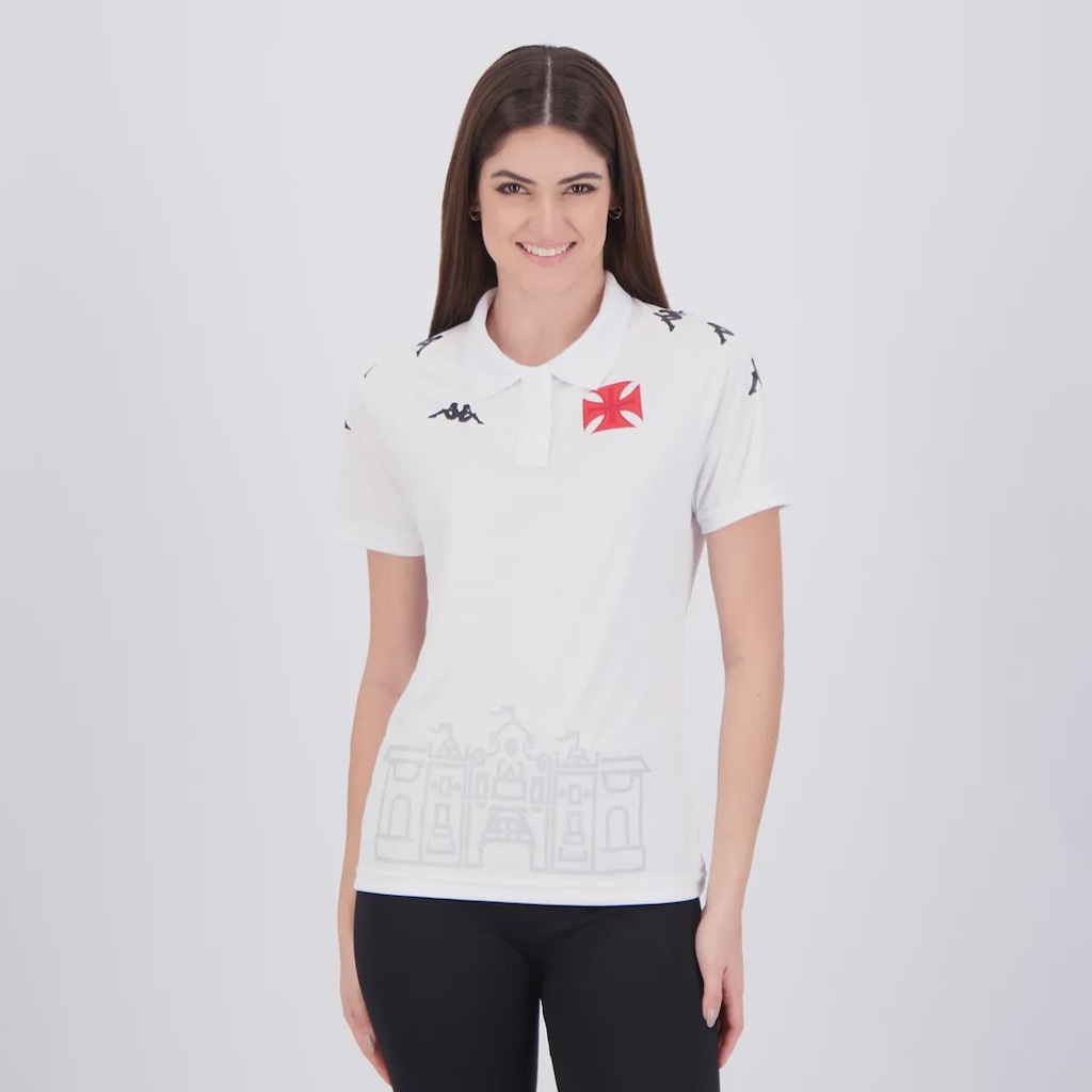 Camisa Polo Kappa Vasco São Januário Feminina