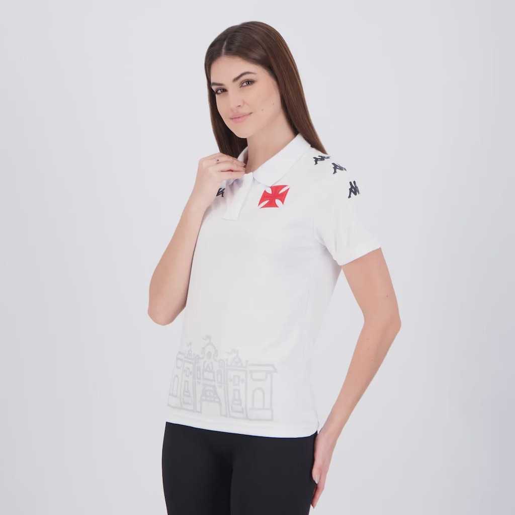 Imagem 3 do produto Camisa Polo Kappa Vasco São Januário Feminina