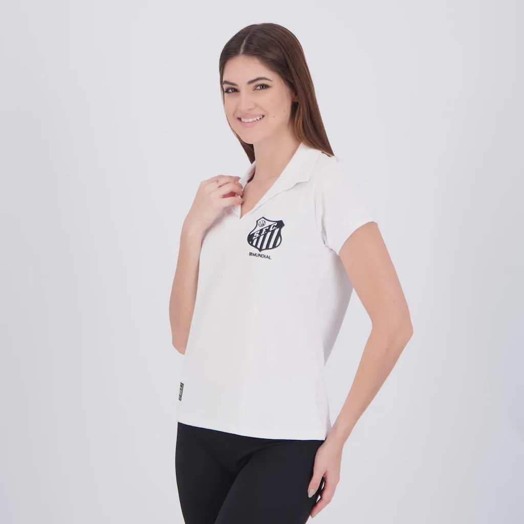 Imagem 3 do produto Camisa Santos Retrô 1963 Bi Mundial Feminina