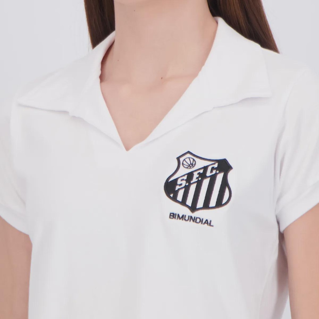 Imagem 5 do produto Camisa Santos Retrô 1963 Bi Mundial Feminina