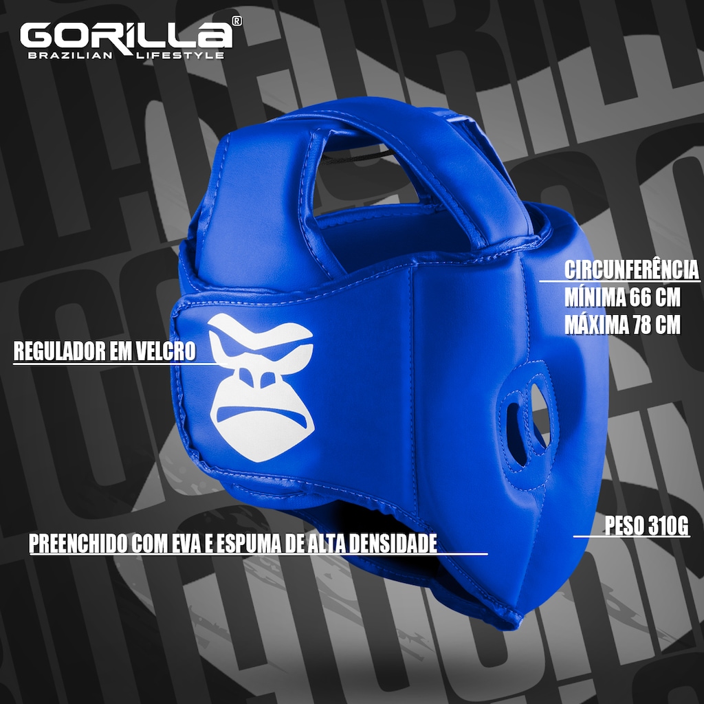 Imagem 2 do produto Kit com 15 Capacetes Muay Thai Boxe Adulto Gorilla