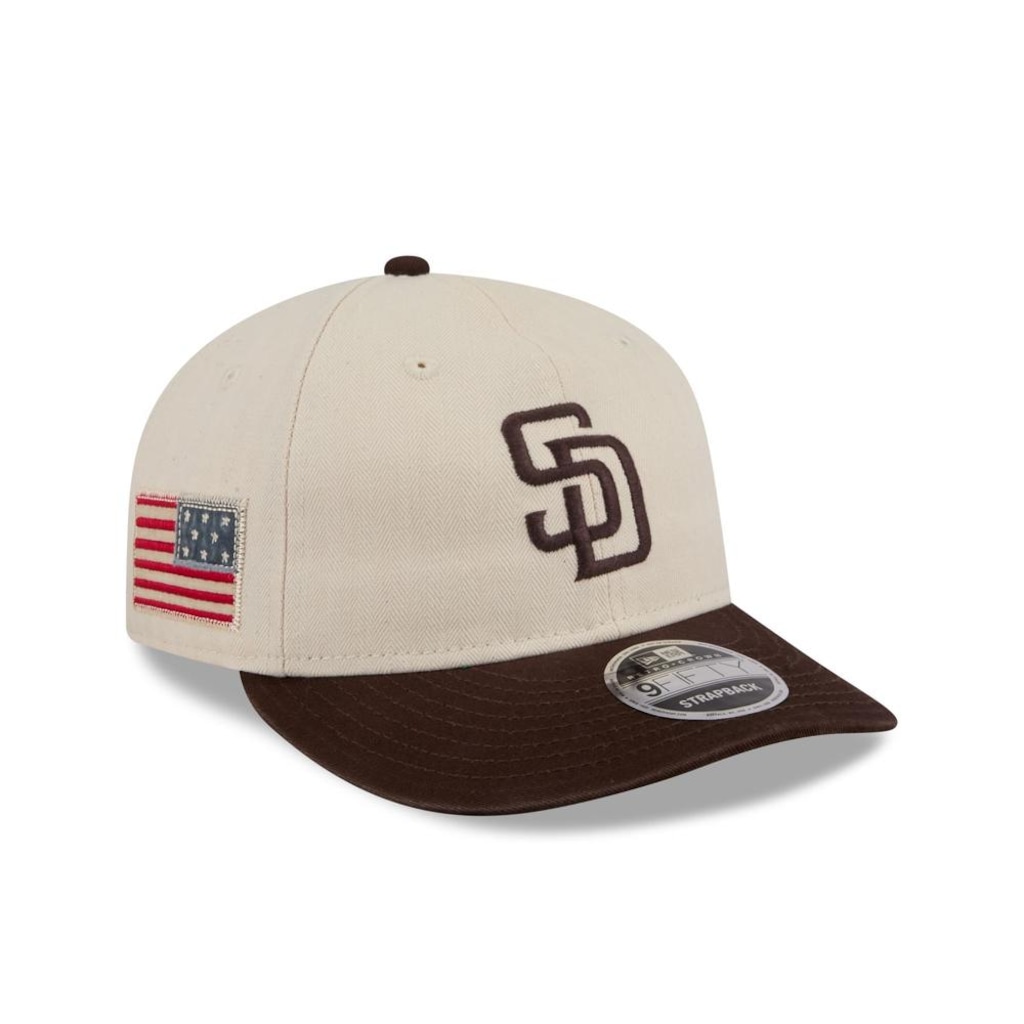 Imagem 3 do produto Boné New Era 9FIFTY RETRO CROWN SN San Diego Padres MLB Marrom New Era Masculino