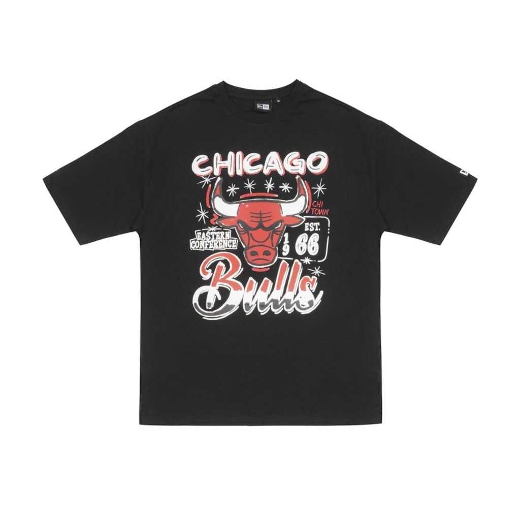 Camiseta New Era Regular Chicago Bulls NBA Unissex
