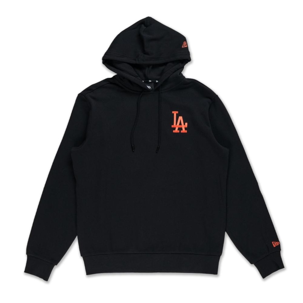 Blusão de Moletom Canguru Fechado New Era Los Angeles Dodgers MLB Masculino