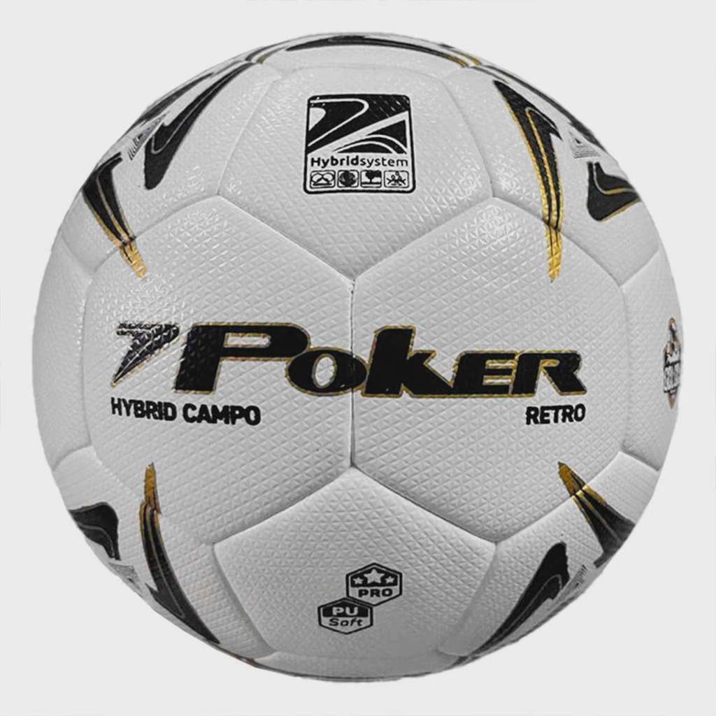 Bola de Futebol de Campo Poker Hybrid Retro