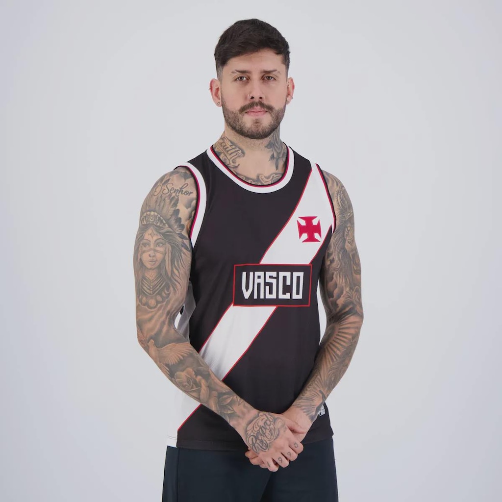 Imagem 2 do produto Regata do Vasco Retro 2000 Home Masculina