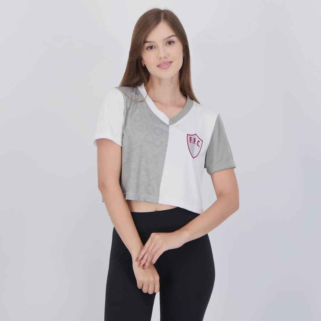 Camiseta Cropped Fluminense Fluir Feminino