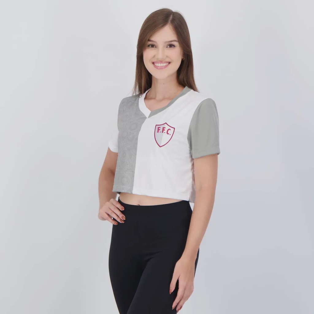 Imagem 3 do produto Camiseta Cropped Fluminense Fluir Feminino