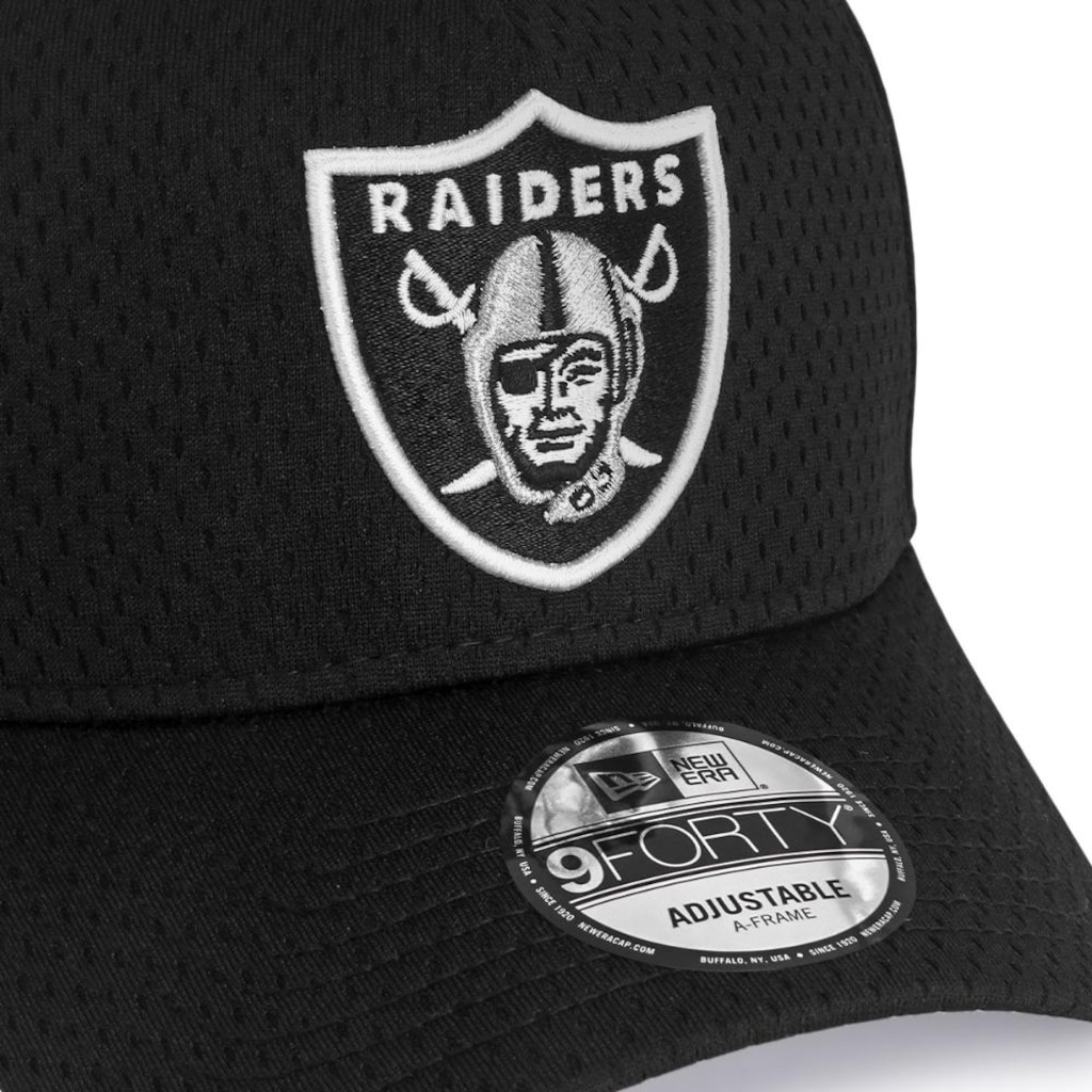 Imagem 3 do produto Boné Adulto New Era 9forty A-Frame NFL Las Vegas Raiders Aba Curva