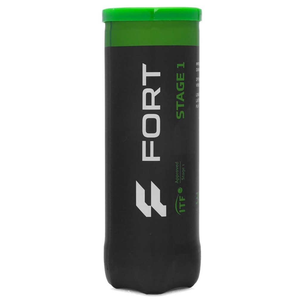 Bola de Tênis Fort Stage 1 Tubo com 3 Bolas