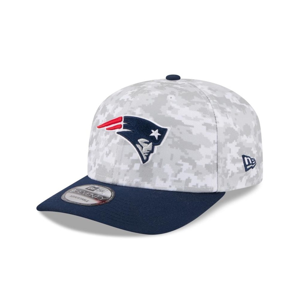 Boné New Era 9Seventy New England Patriots NFL Salute Service 2025 Militar New Era Masculino
