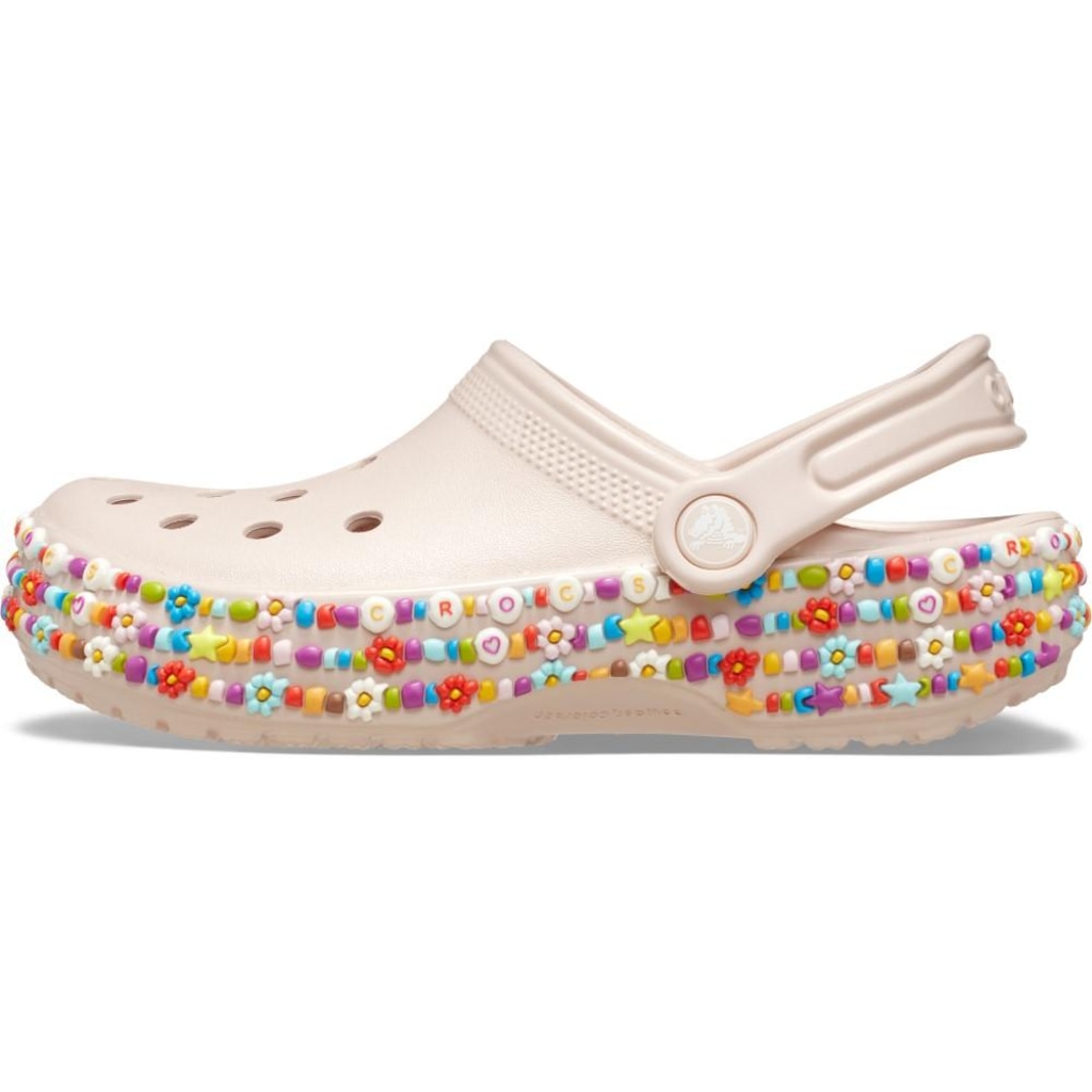 Imagem 3 do produto Sandália Crocs Classic Beaded Band Clog T Quartz - Infantil