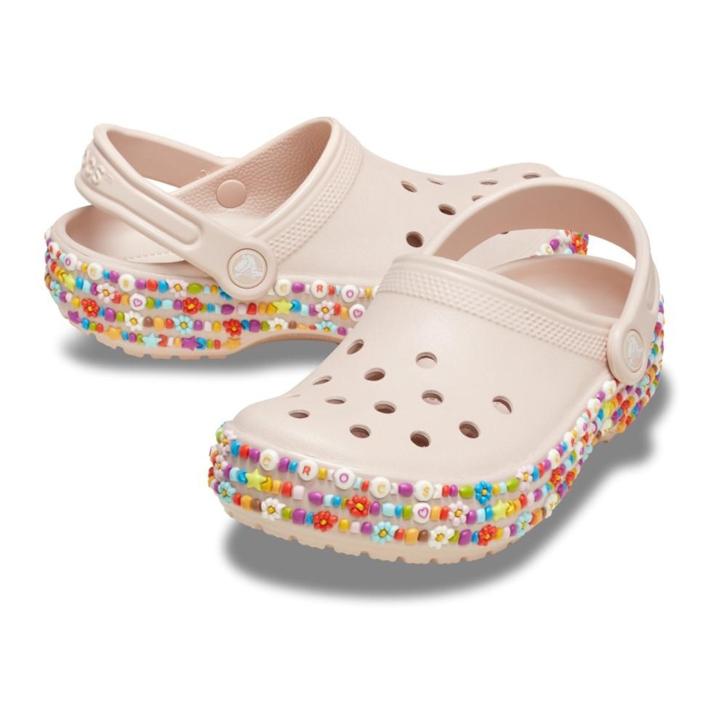 Imagem 4 do produto Sandália Crocs Classic Beaded Band Clog T Quartz - Infantil