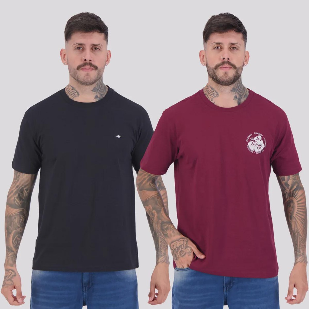Kit 02 Camisetas Nicoboco Masculina