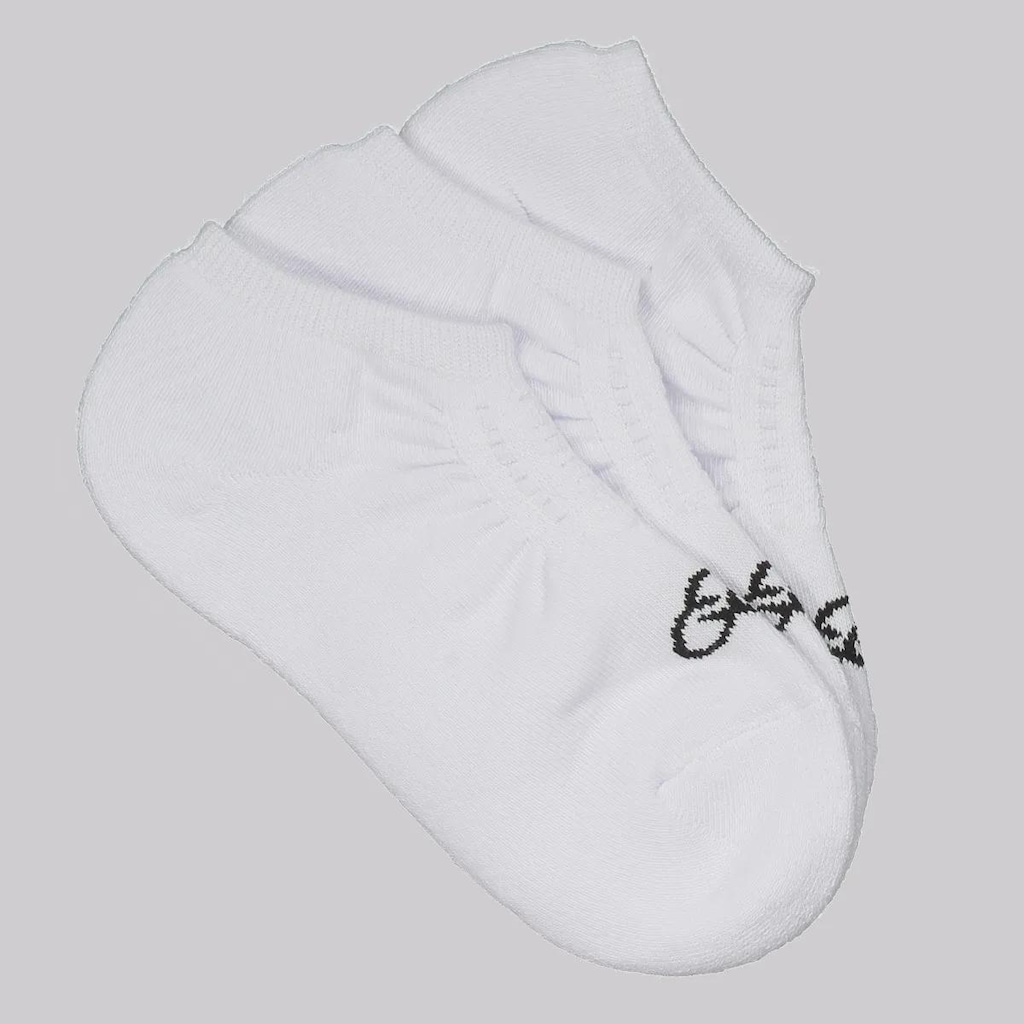 Kit 3 Pares de Meia Olympikus Tripack II Cano Invisível Unissex