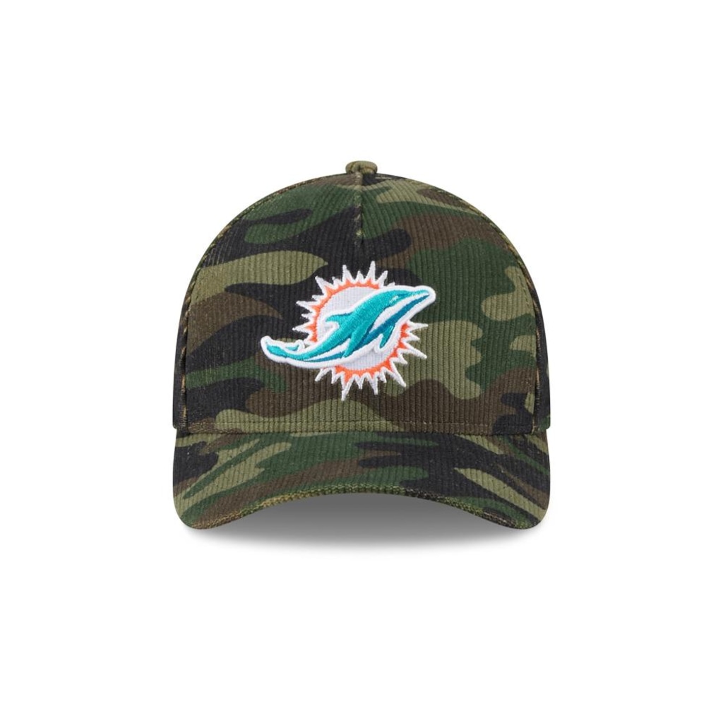 Imagem 2 do produto Boné New Era 9Forty M-Crown A-Frame Miami Dolphins NFL Salute Service 2025 Masculino