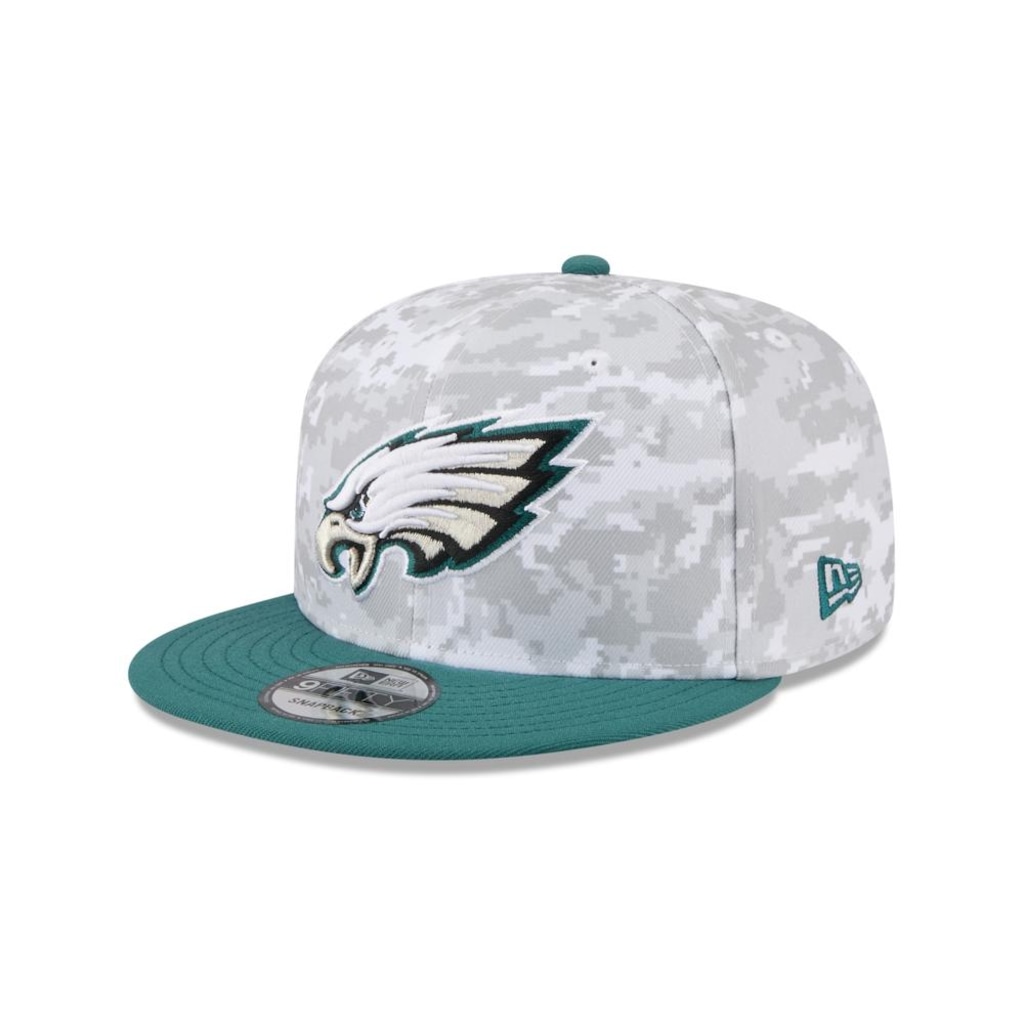 Boné New Era 9Fifty Philadelphia Eagles NFL Salute Service 2025 Masculino