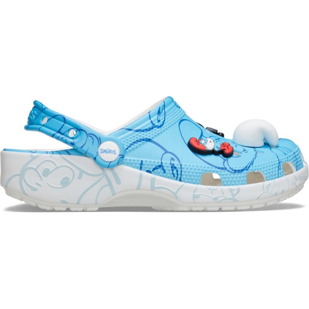 Sandália Adulto Crocs Smurfs Classic Clog Multi
