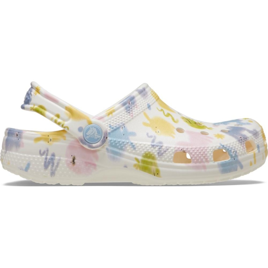Sandália Infantil Crocs Classic Pastel Pets Clog T Chalk