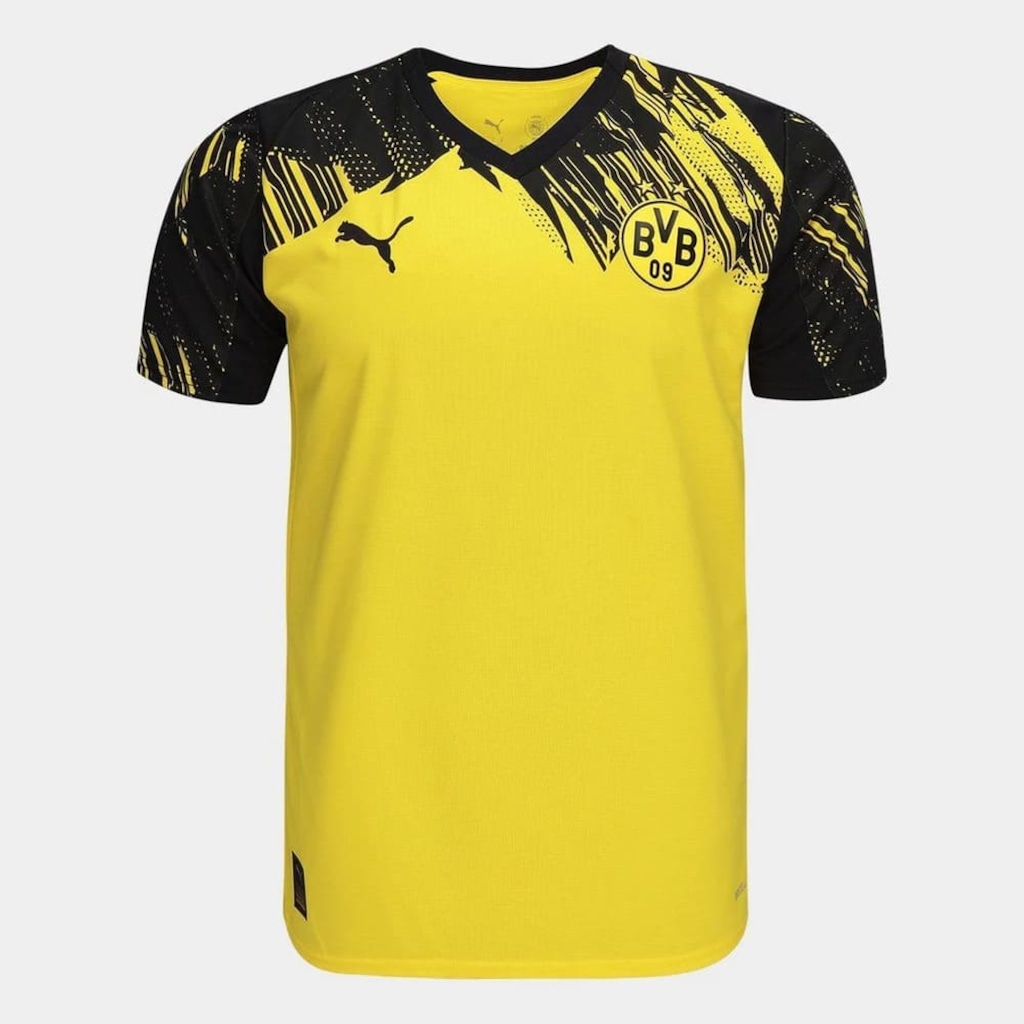 Camisa Borussia Dortmund I 25/26 Puma Infantil