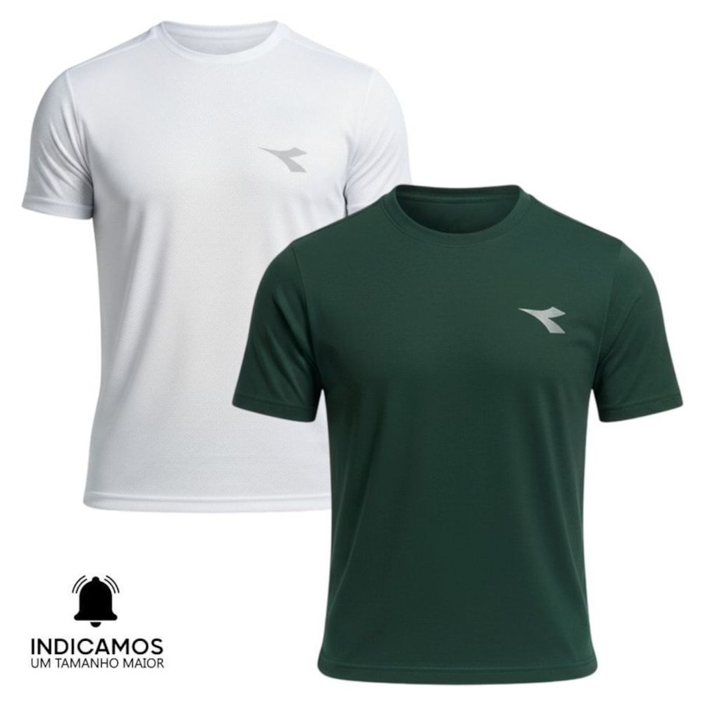 Kit 2 Camisetas Diadora Small Logo Masculina