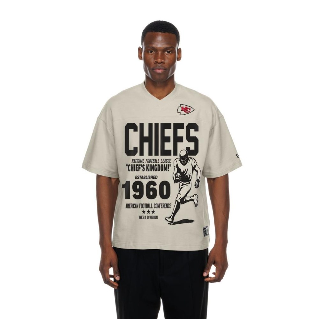 Camiseta New Era Oversize Kansas City Chiefs NFL Masculina