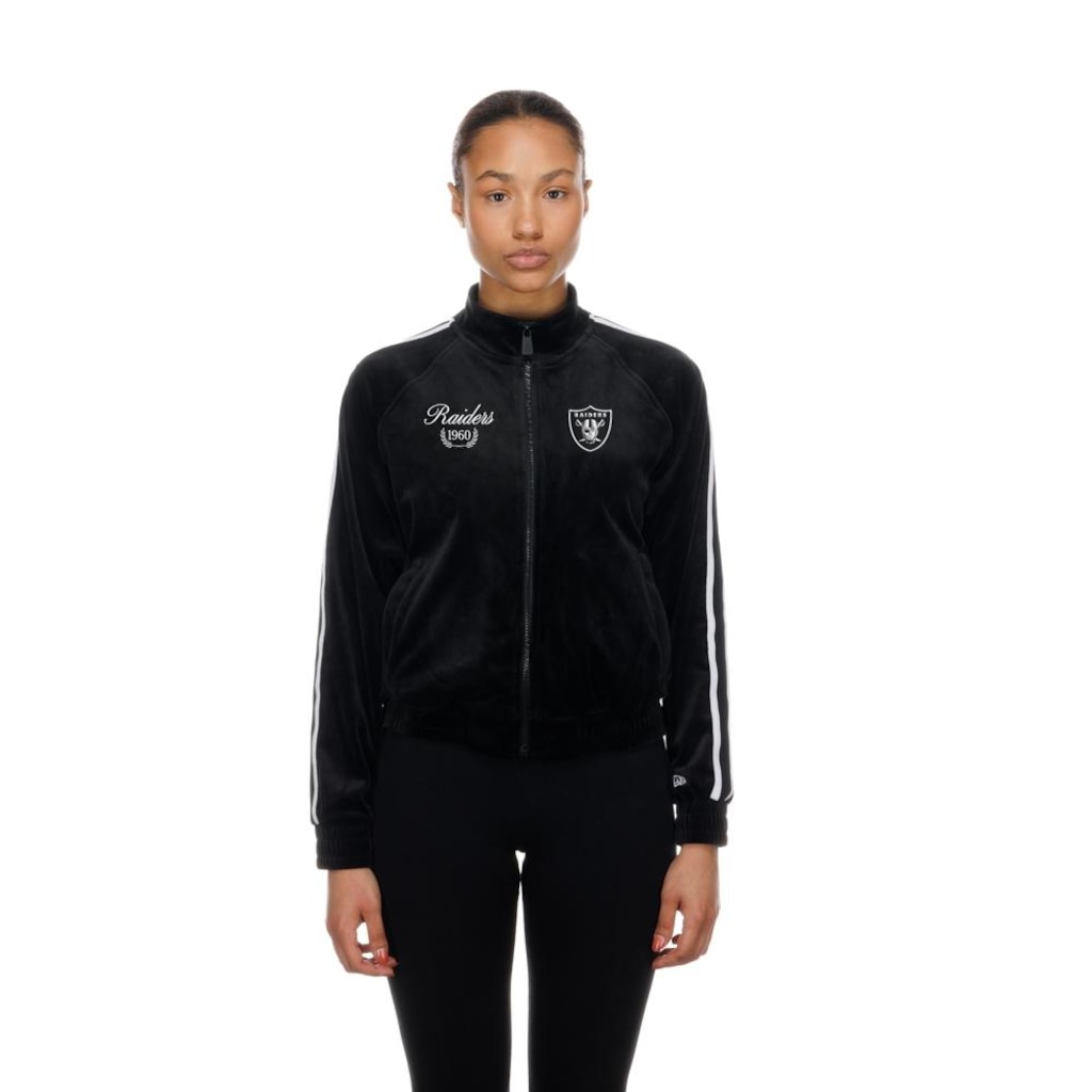 Jaqueta New Era Track Las Vegas Raiders NFL Feminina