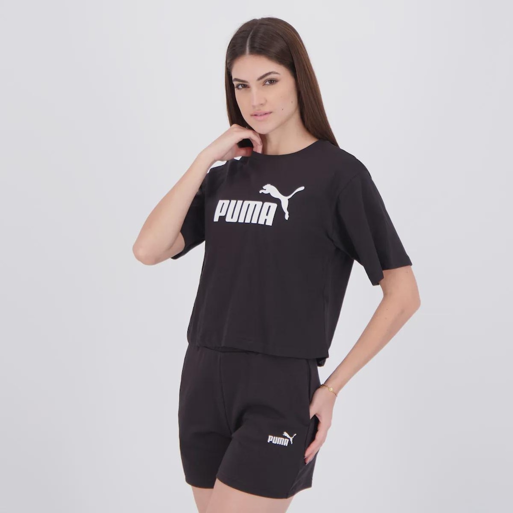 Imagem 3 do produto Camiseta Cropped PUMA No.1 Logo Feminino
