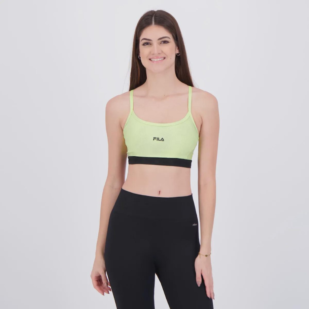 Top Fila Train Elastic V Feminino