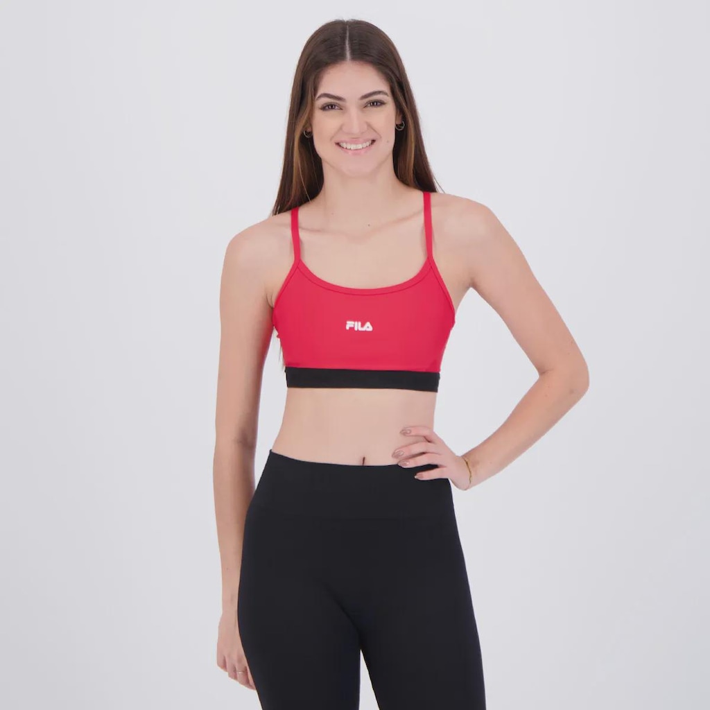 Top Fila Train Elastic V Feminino
