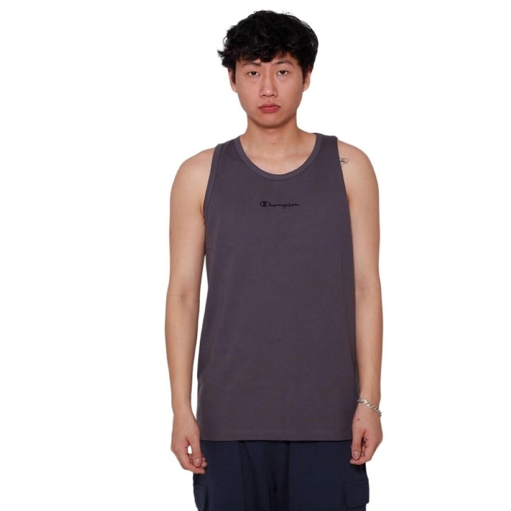 Camiseta Regata Champion Mini Logo Bordado 1C Masculina