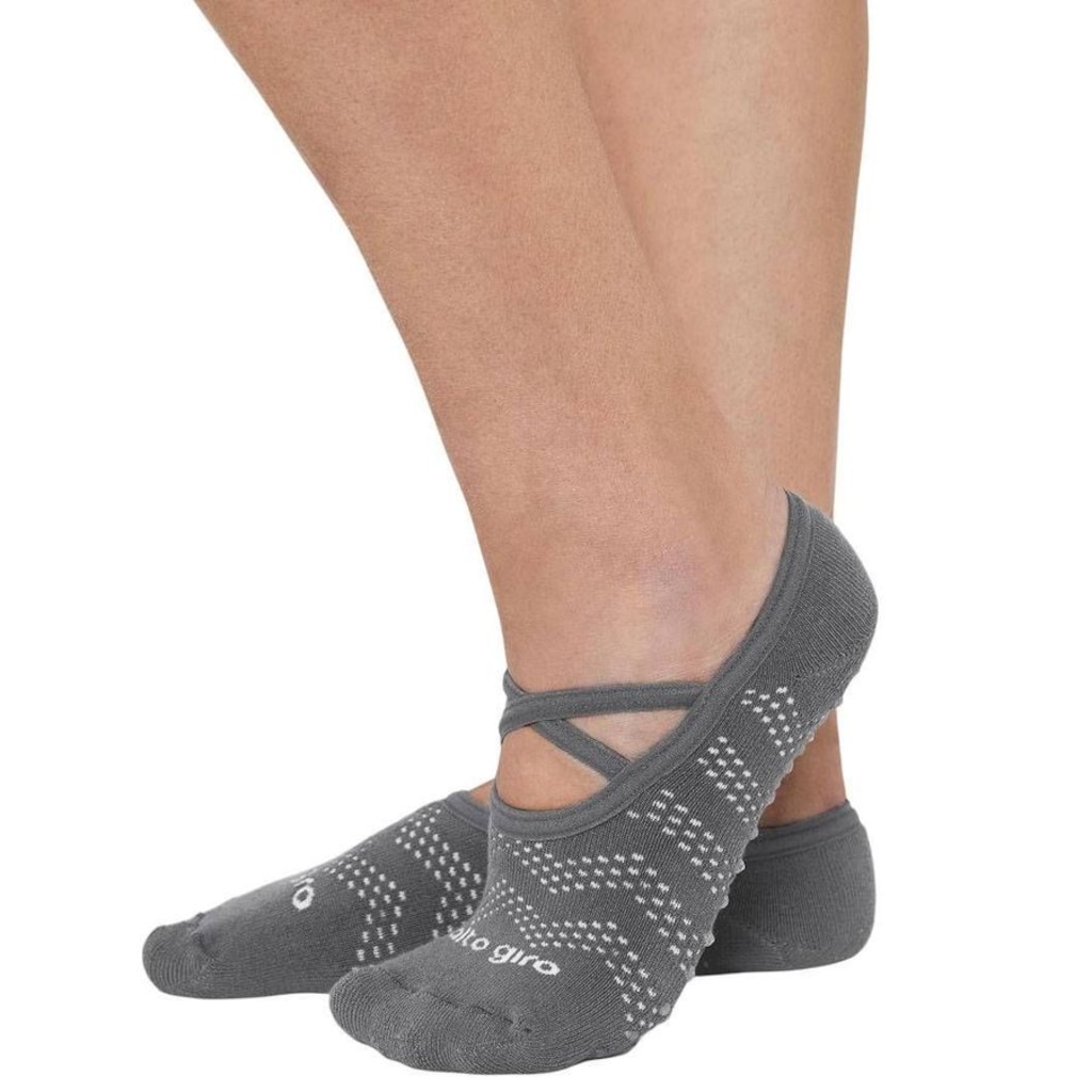 Meia Alto Giro Elástica Antiderrapante Feminina