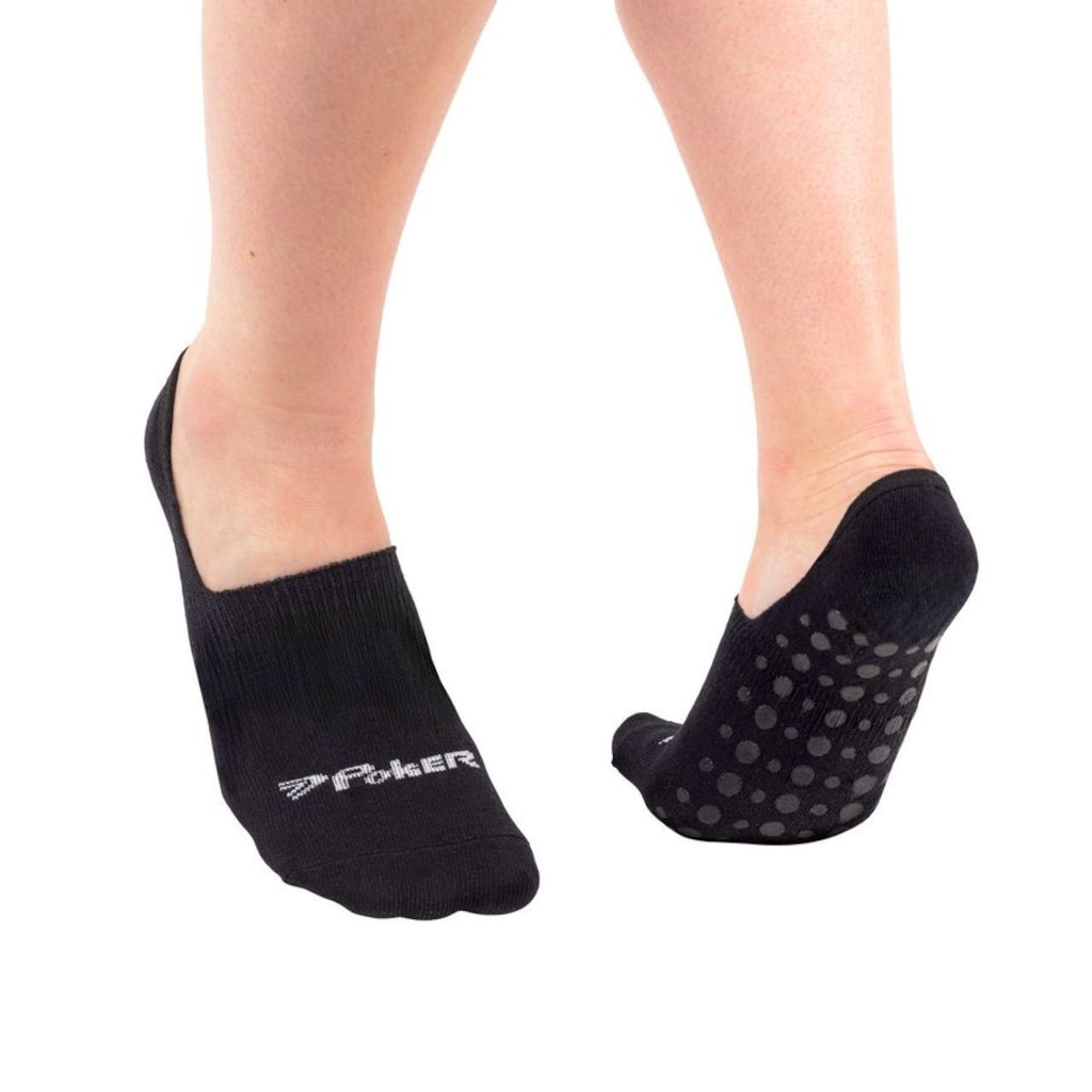 Meia Poker Yoga e Pilates Antiderrapante Adulto