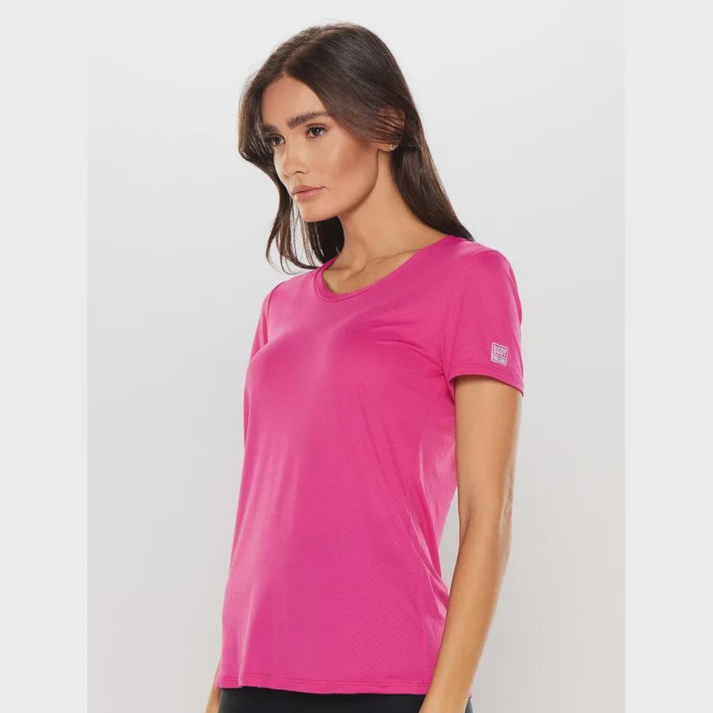 Imagem 3 do produto Camiseta Manga Curta Lisa Body For Sure Essentials Colors Feminina