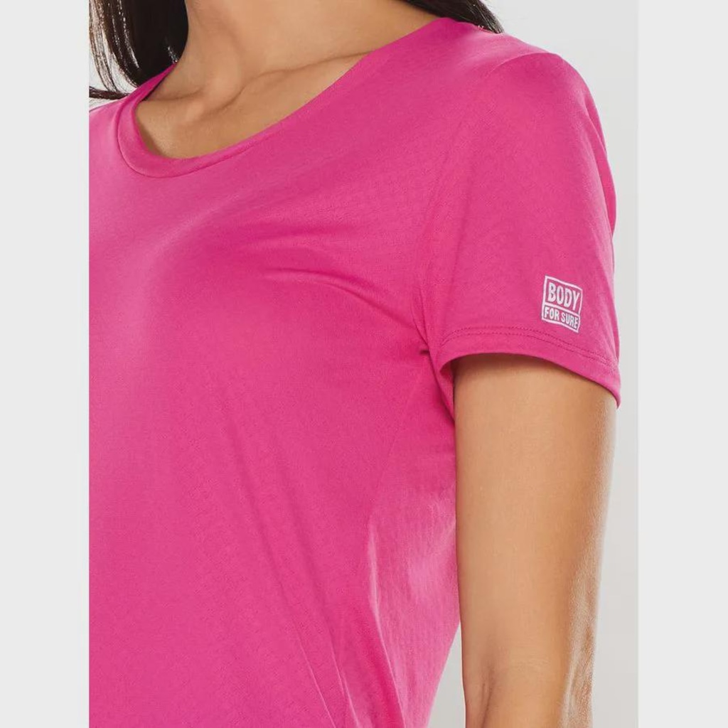 Imagem 4 do produto Camiseta Manga Curta Lisa Body For Sure Essentials Colors Feminina