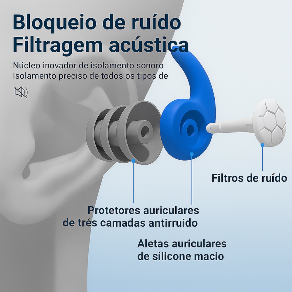 Imagem 3 do produto Protetor de Ouvido Anatômico Gold Sports Pro II