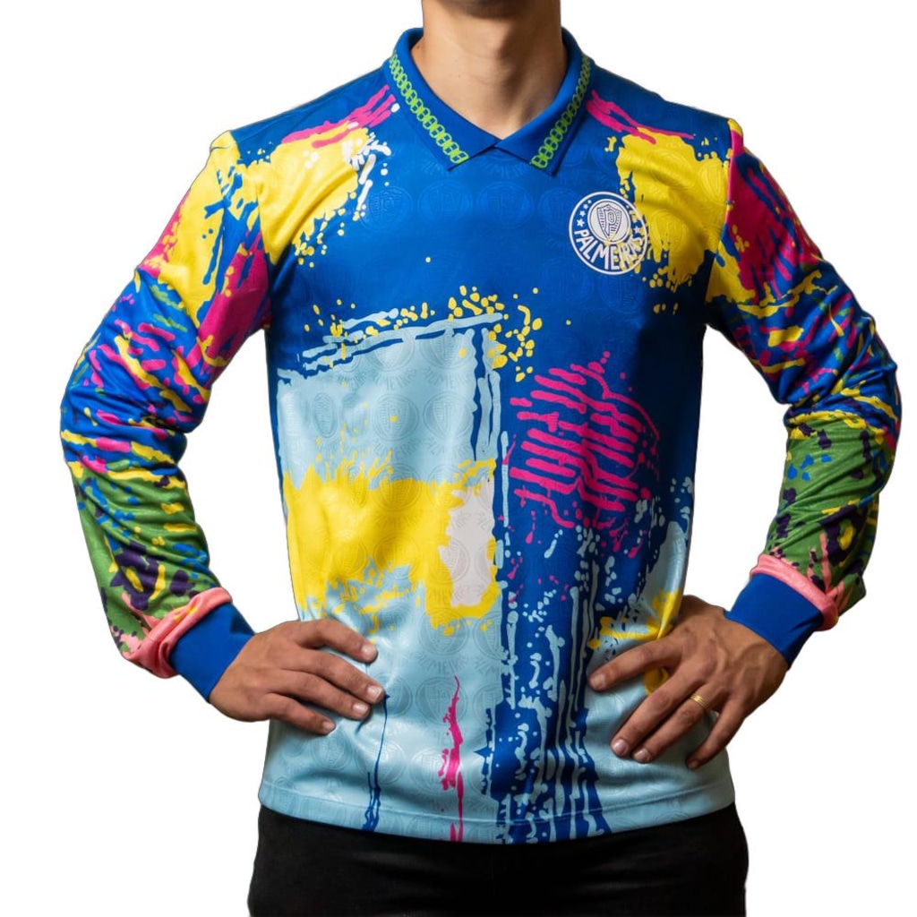 Imagem 2 do produto Camiseta de Goleiro do Palmeiras Betel Retrô 1993 Masculina