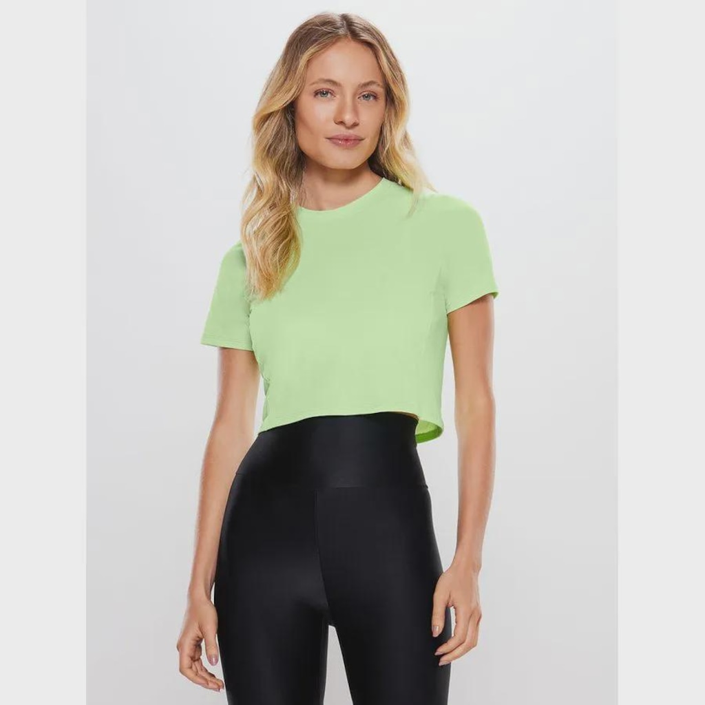 Blusa Cropped Body For Sure Liso Essentials Colors