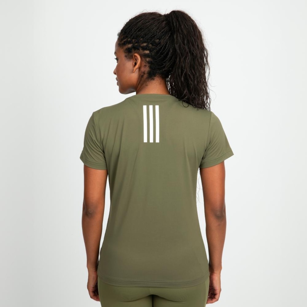 Imagem 4 do produto Camiseta Feminina adidas Own The Run 3 Listras